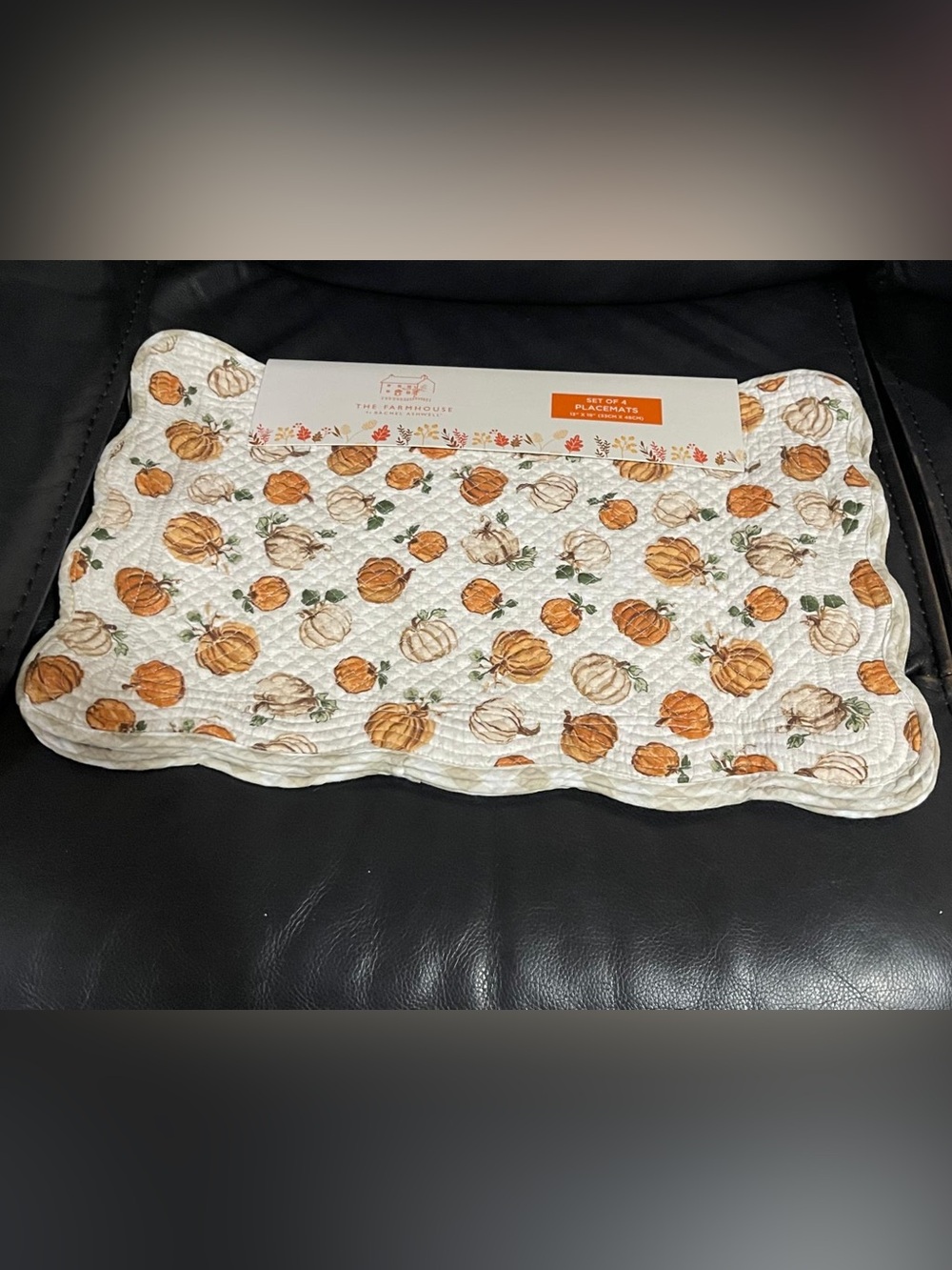 Thanksgiving The Farmhouse by Rachel Ashwell Pumpkins Placemats Set of 4